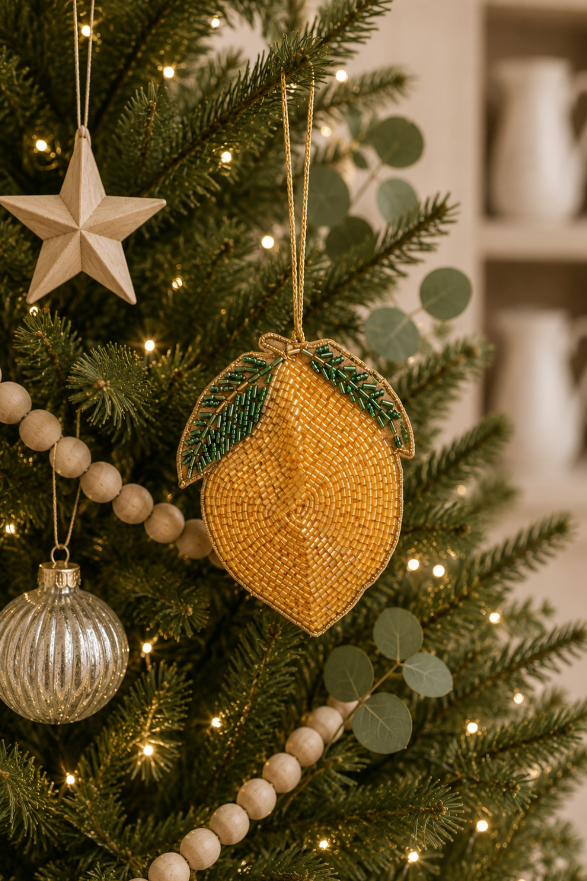 Lemon Beaded Decoration