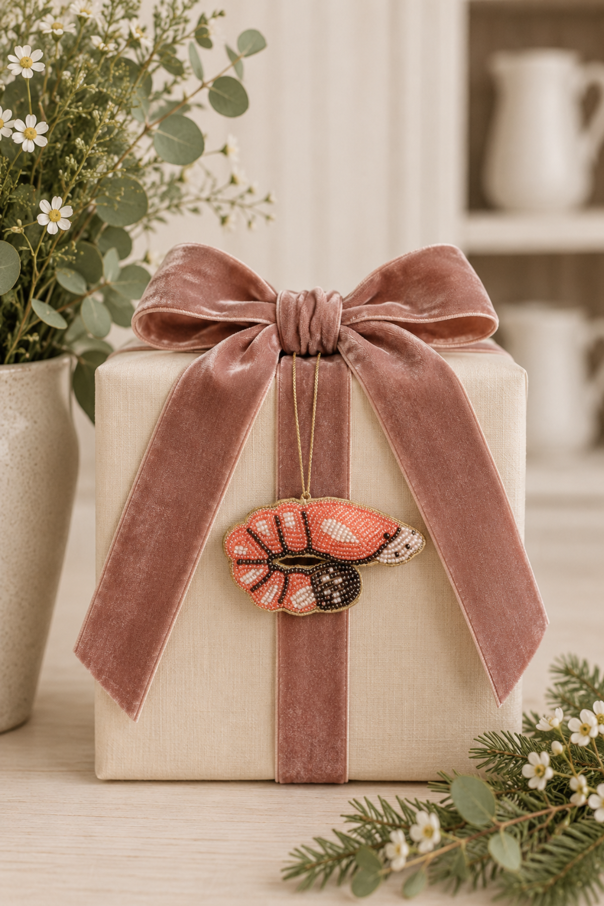 Prawn Beaded Decoration