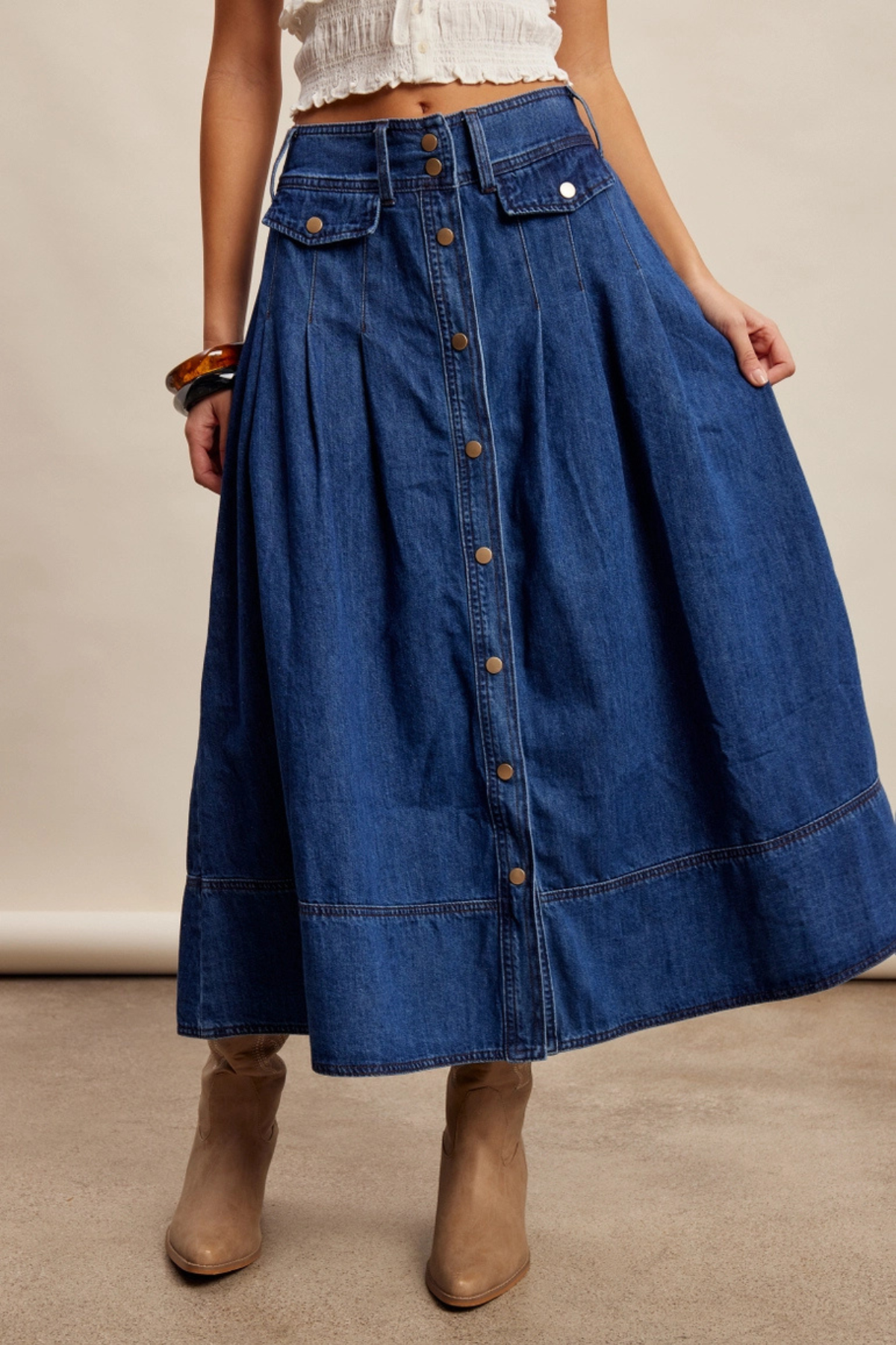 Prairie Denim Skirt