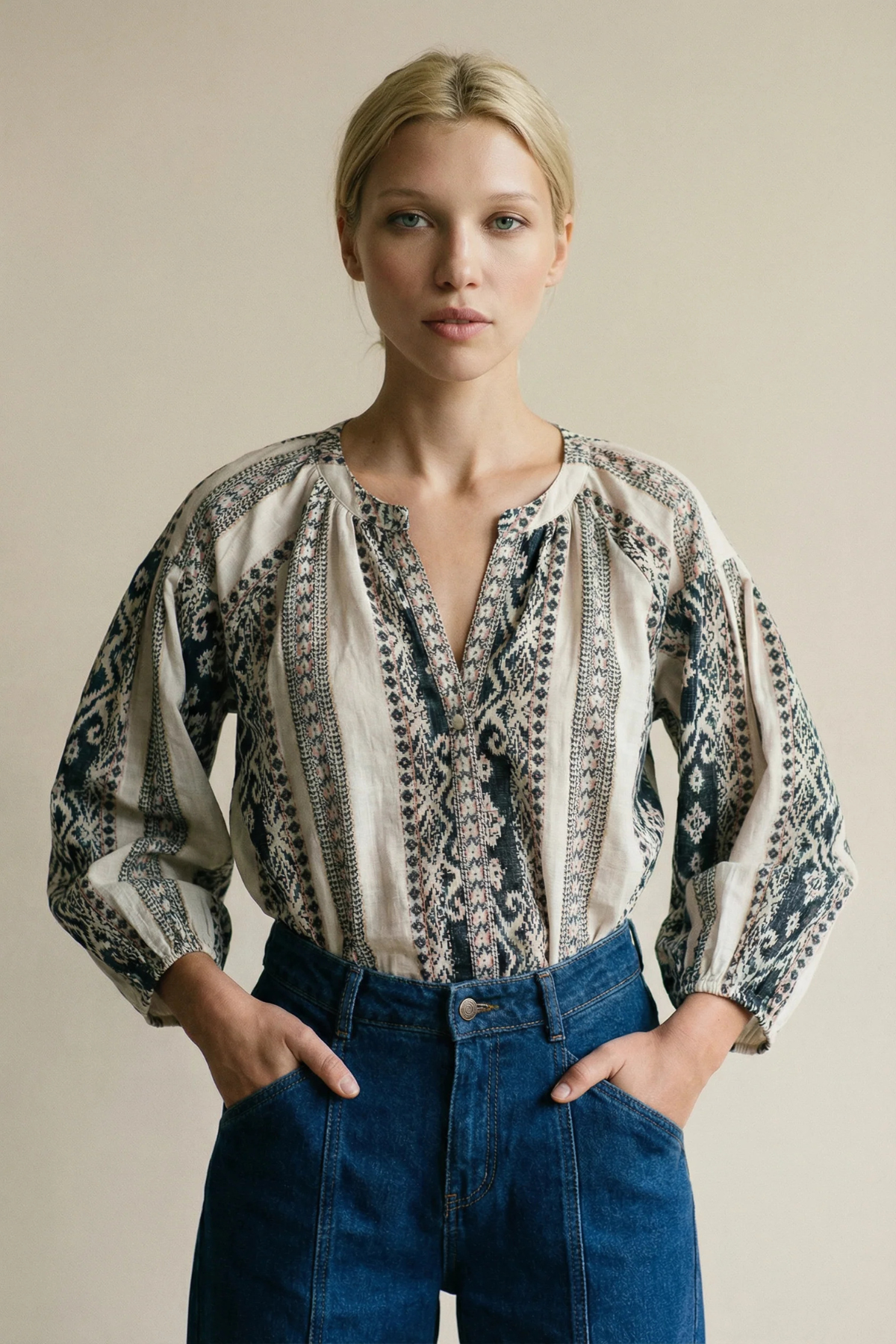 Twenty Cotton Fifteen Stripe Blouse