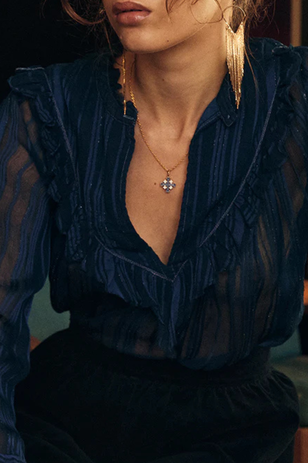 Cabaret Blouse Teal