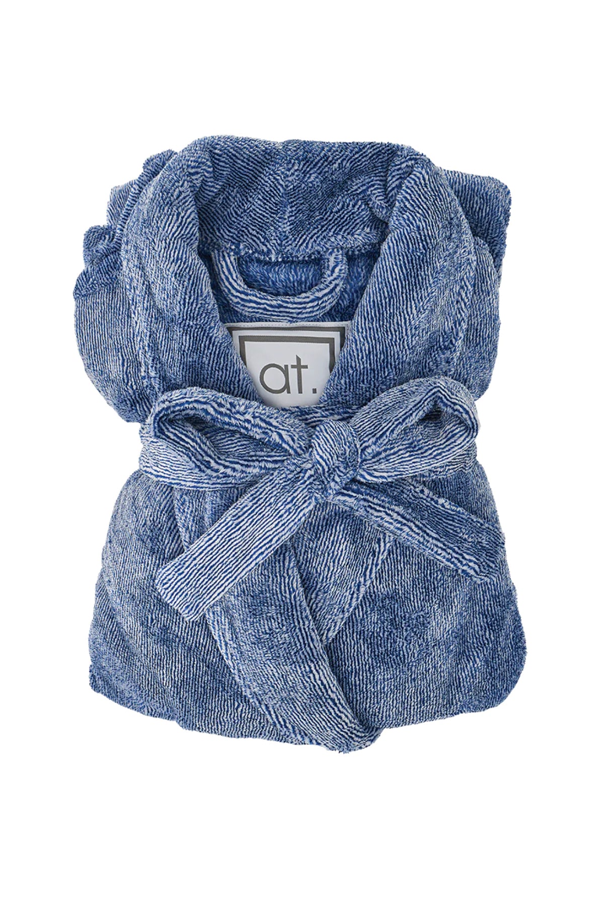 Men's Bath Robe Navy Marle