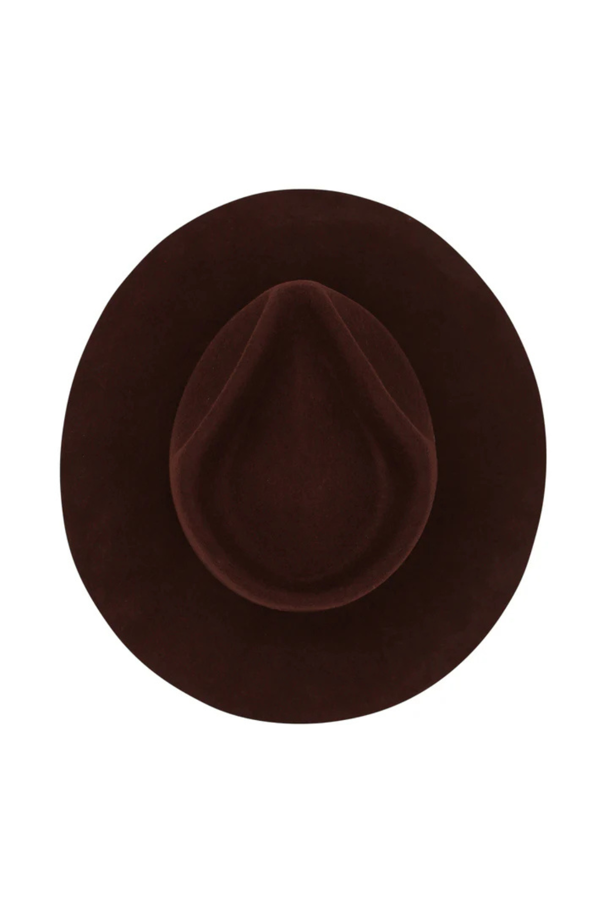 Amelia Wool Fedora in Chocolate