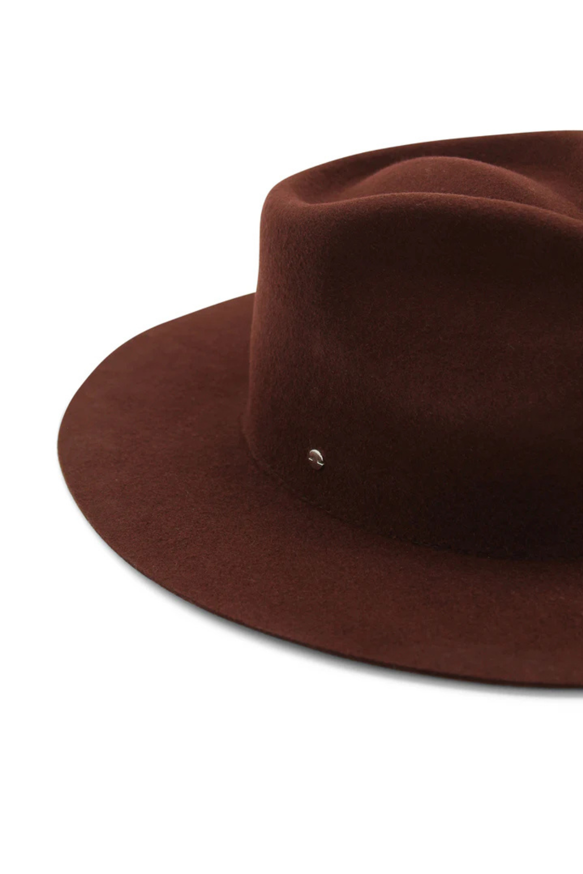 Amelia Wool Fedora in Chocolate