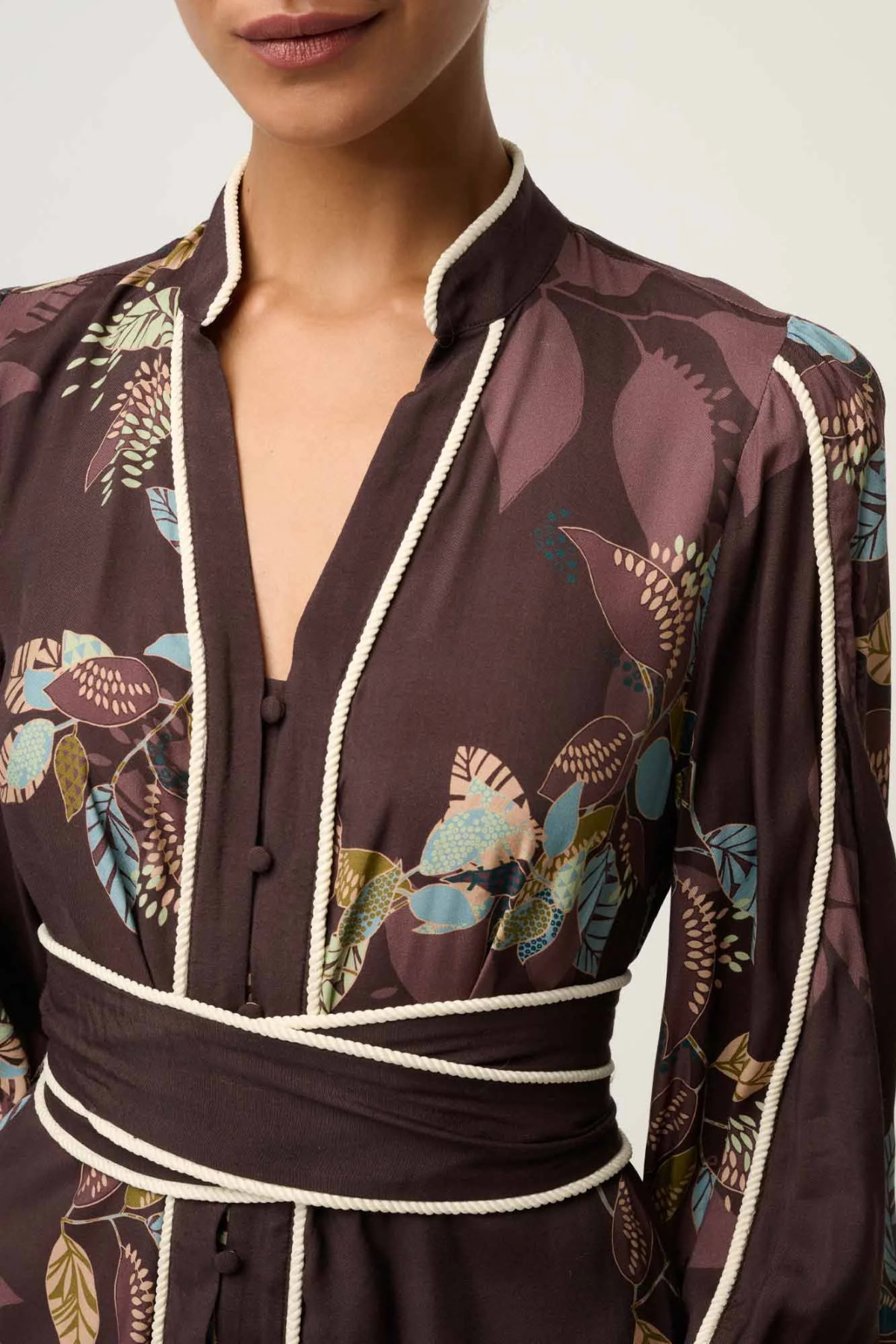 Camille Rope Detail Dress Ember Vines