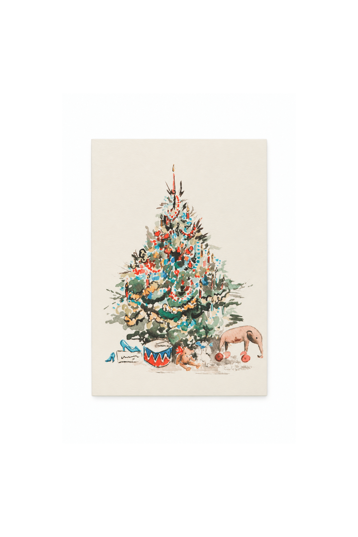 Under The Christmas Tree Card