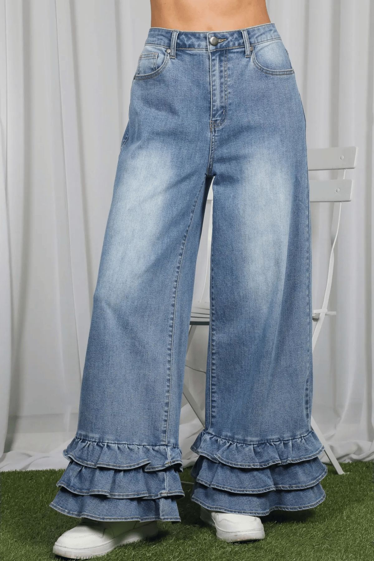 Waterfall Ruffle Jean