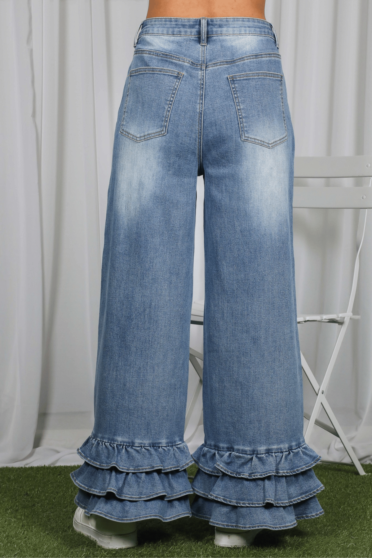 Waterfall Ruffle Jean
