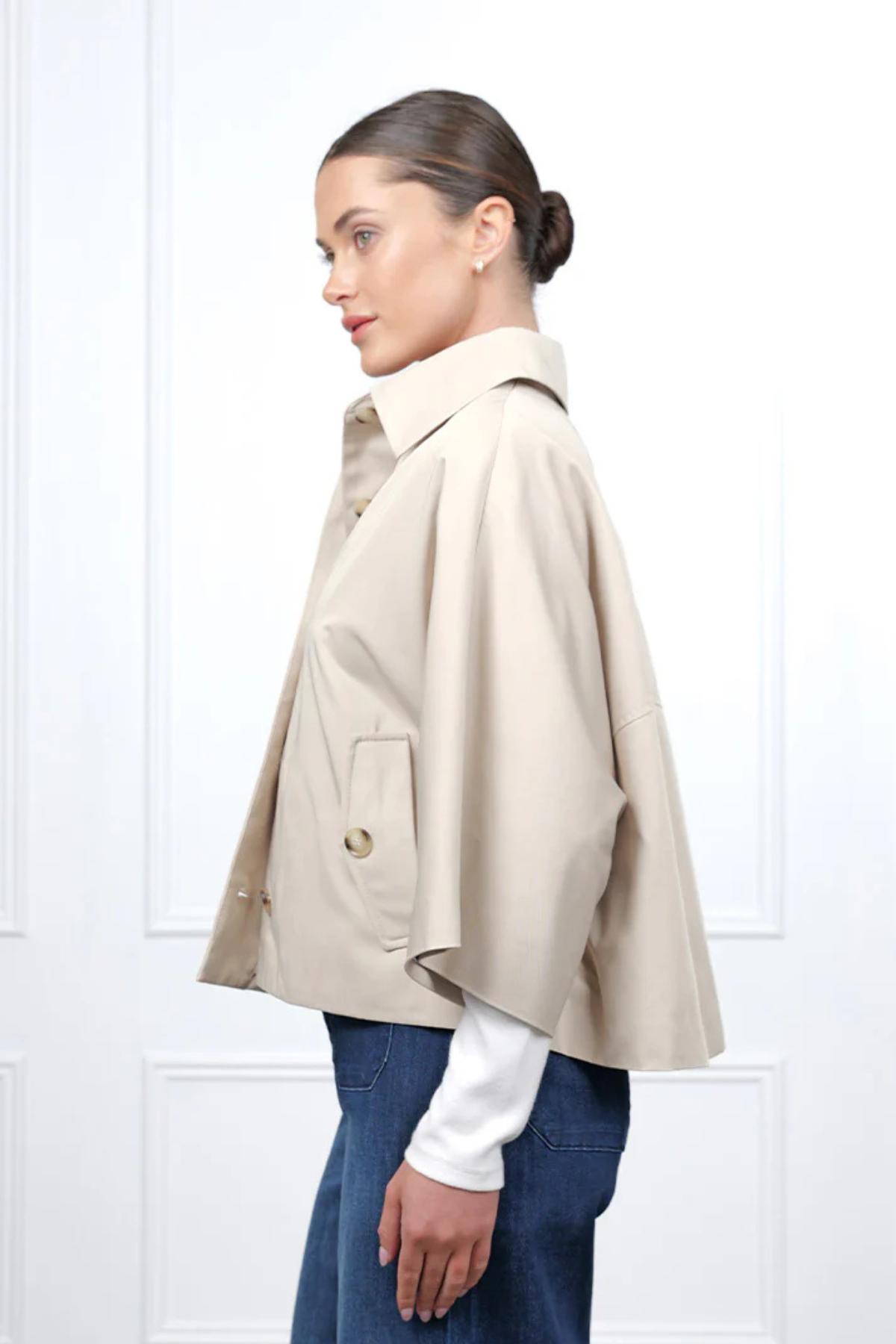 Mia Swing Jacket Stone