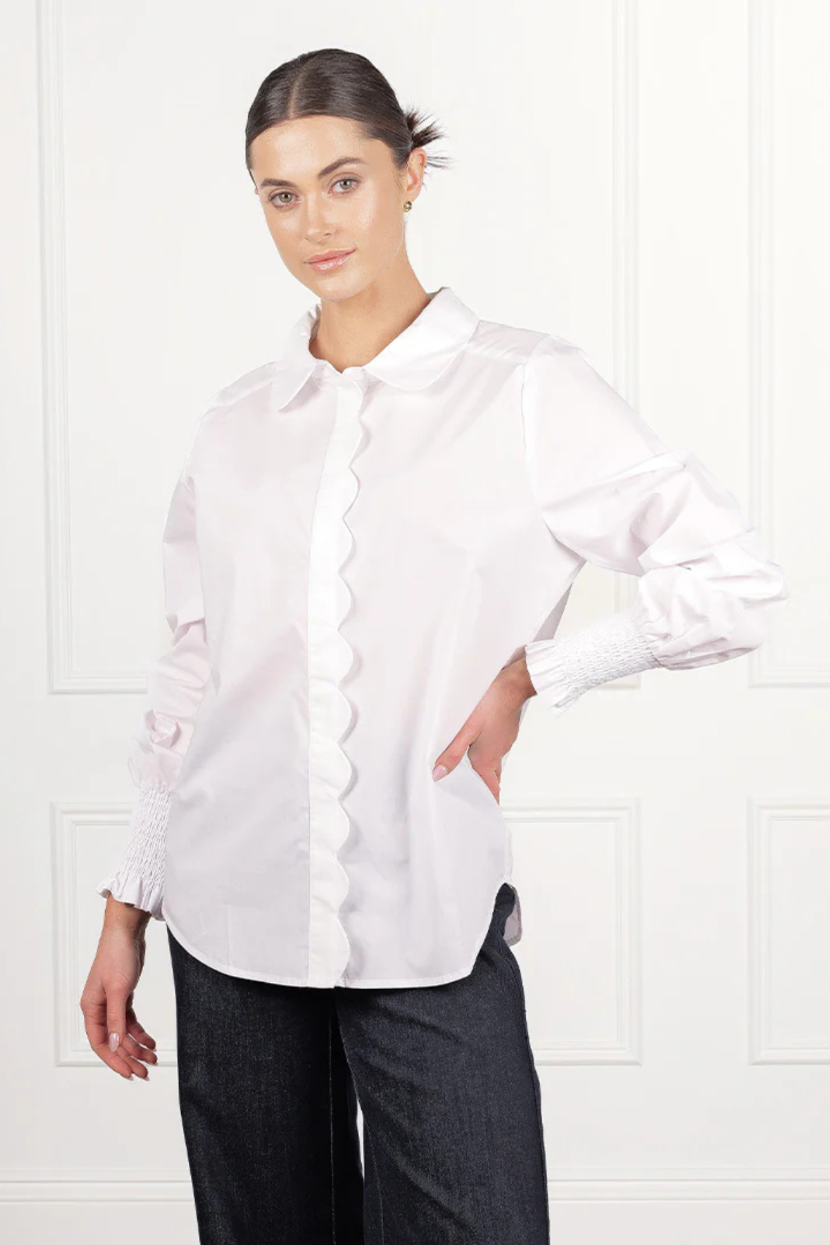 Petal Blouse White