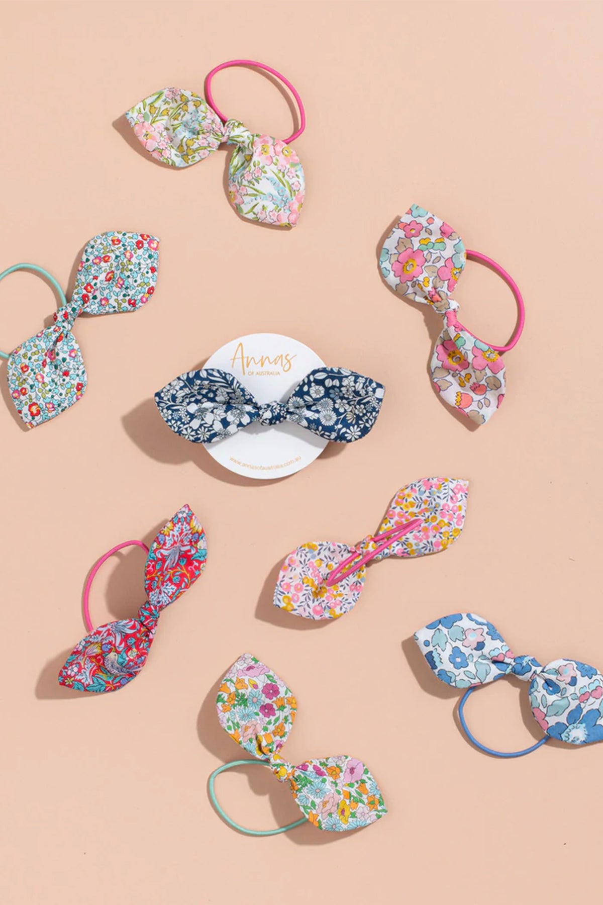 Liberty Print Bow Bobble Hair Tie