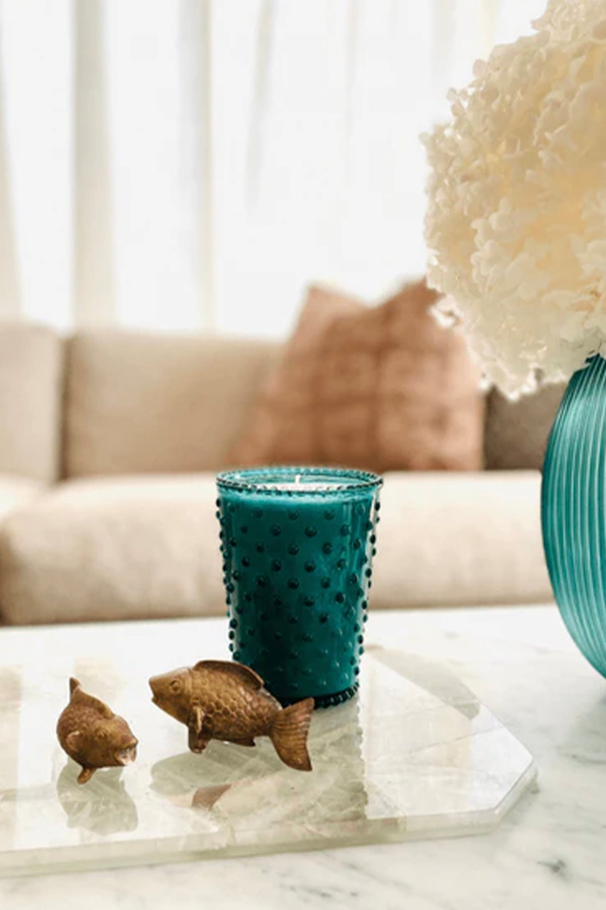 Spanish Lime Hobnail Candle