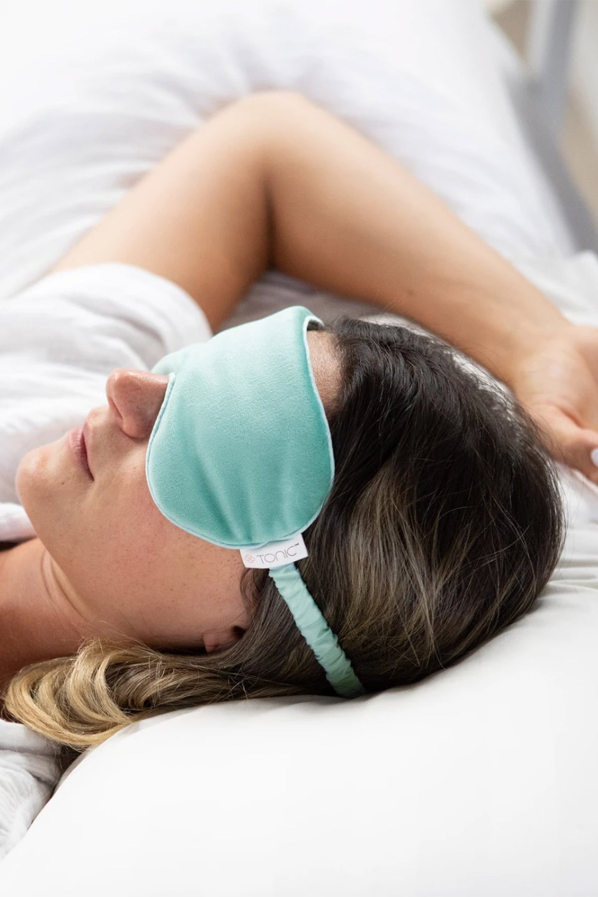 Luxe Velvet Eye Mask Seafoam