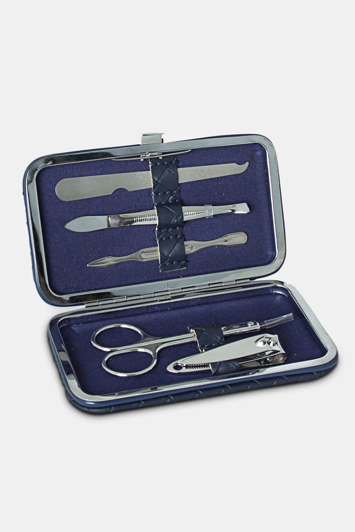 Manicure Set Woven Navy
