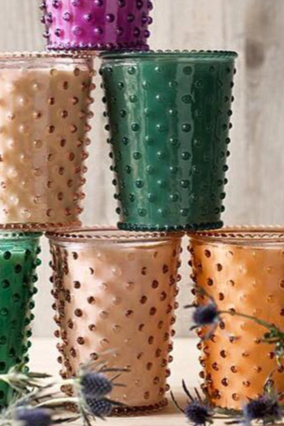 Orange Blossom Hobnail Candle