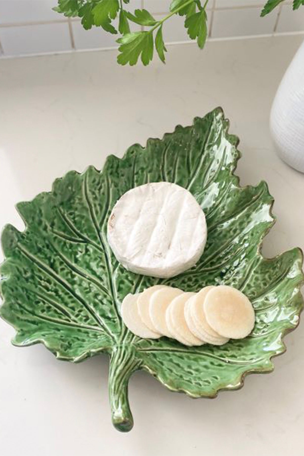 Mode Leaf Plate Green