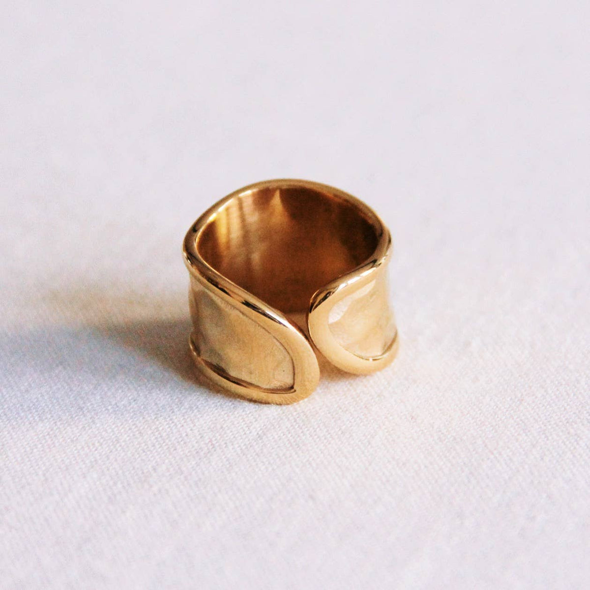 Beaten Gold Wrap Ring