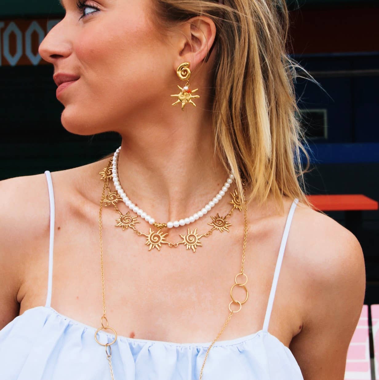 Pearl Necklace Mini Starfish