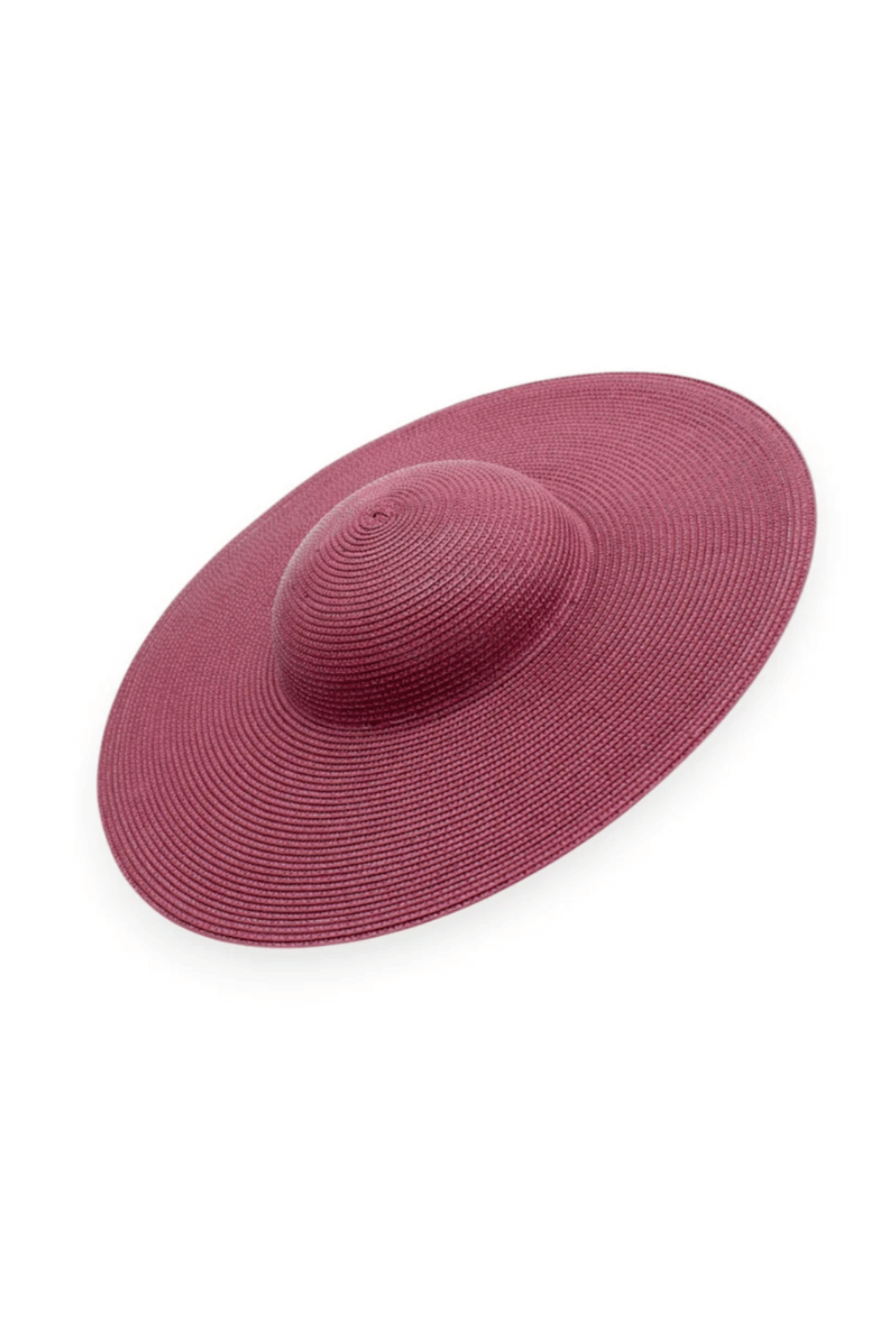 Mona Plate Hat in Burgundy Red