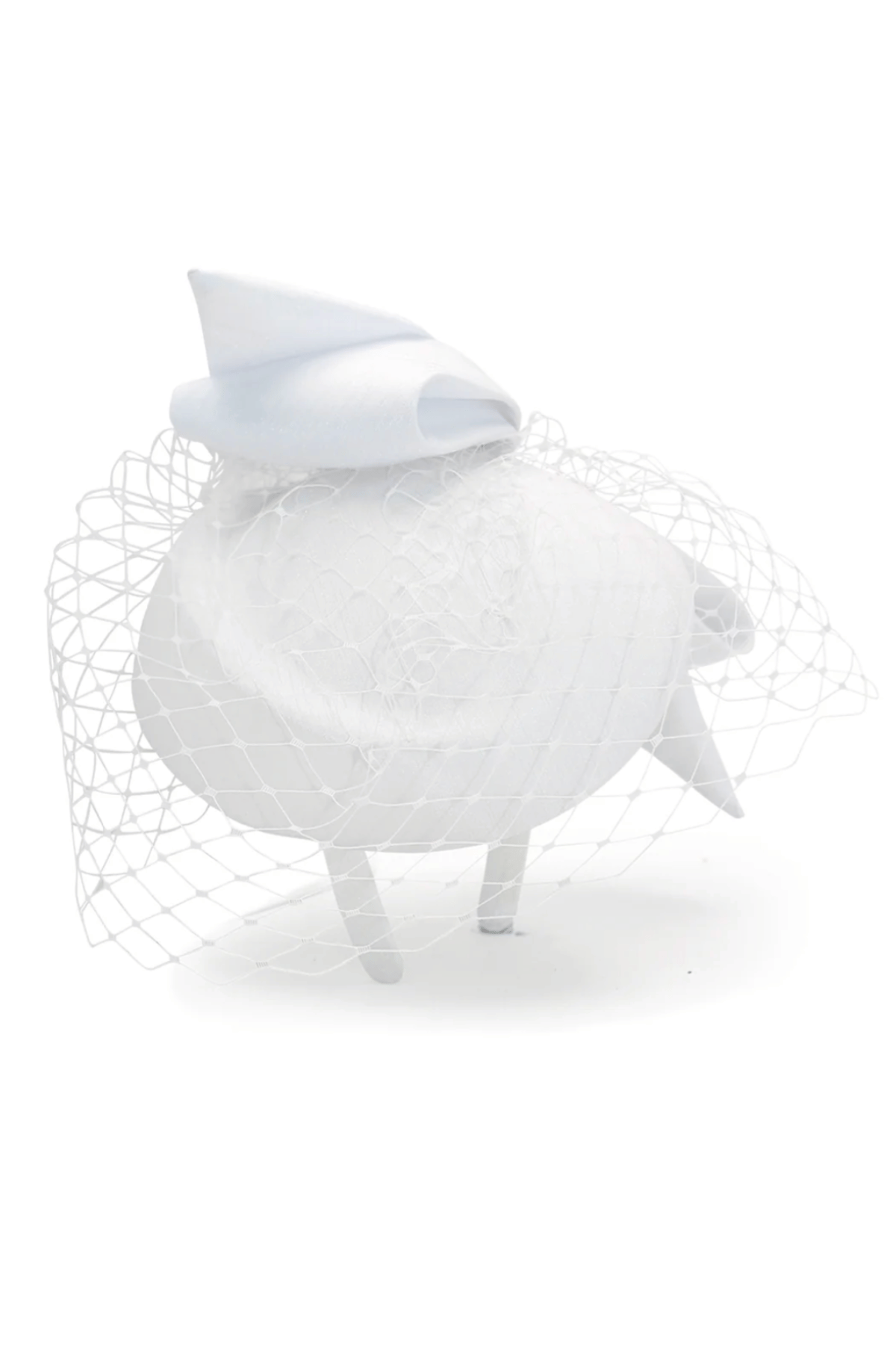 Alina Fascinator in White