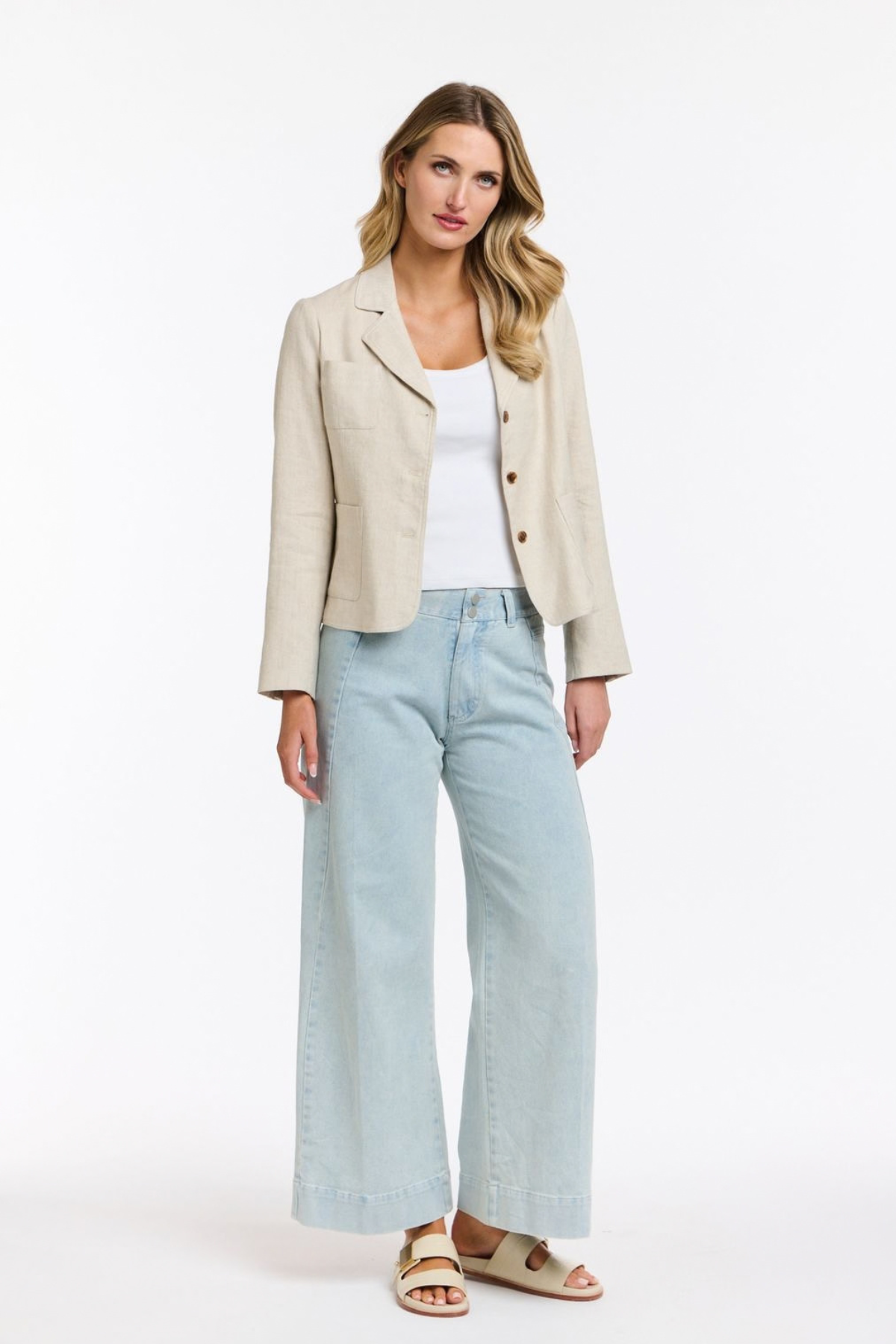 Maison Linen Blazer Natural