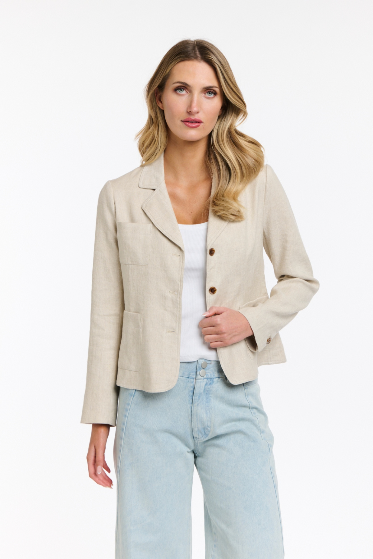 Maison Linen Blazer Natural