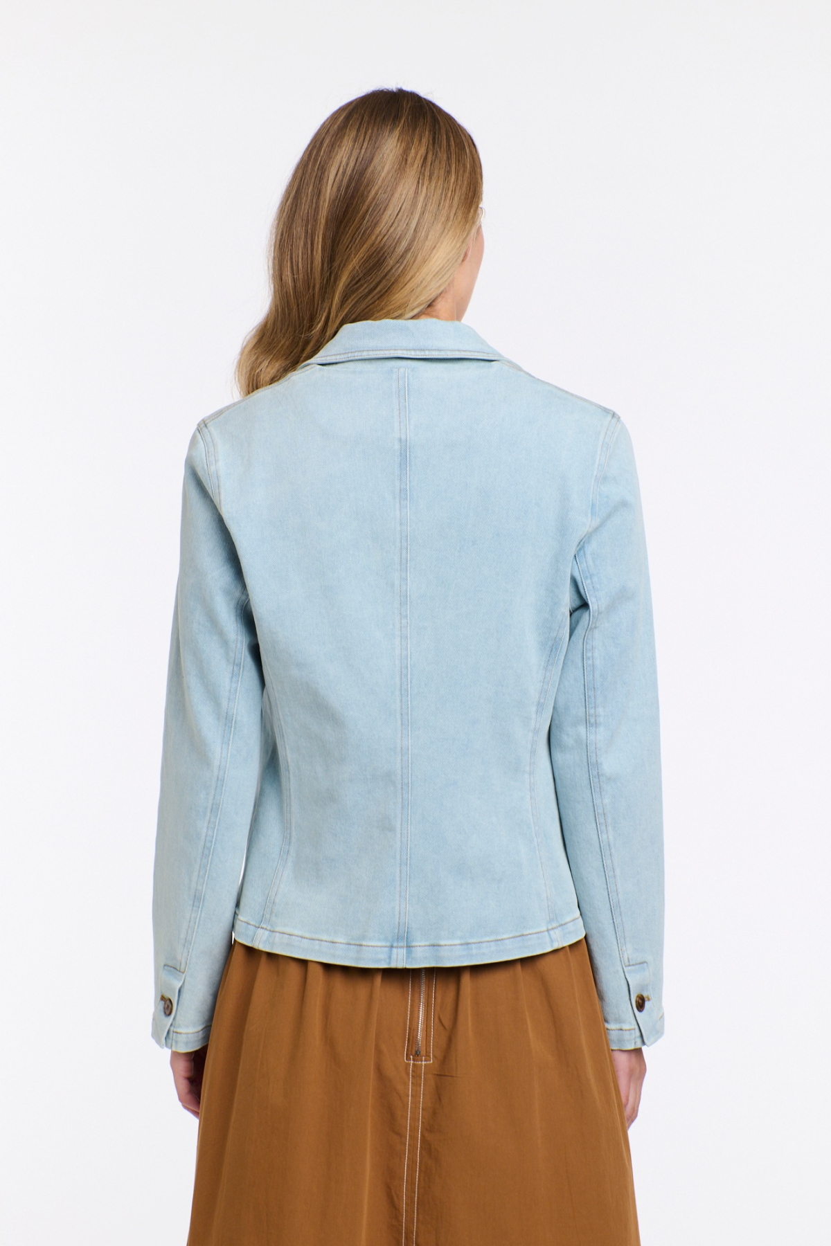 Quinn Light Wash Denim Blazer