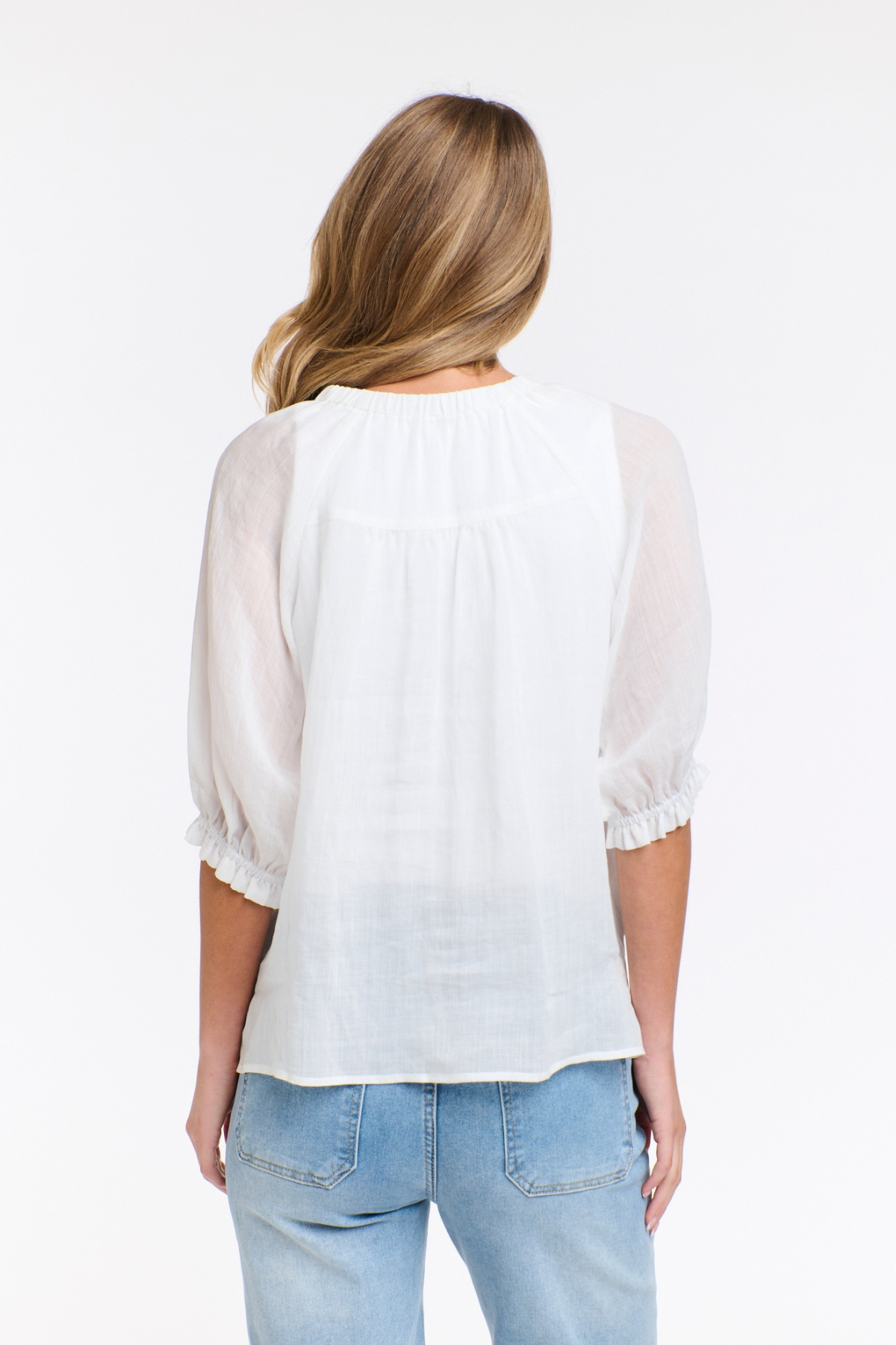Tilly Pleat Blouse White