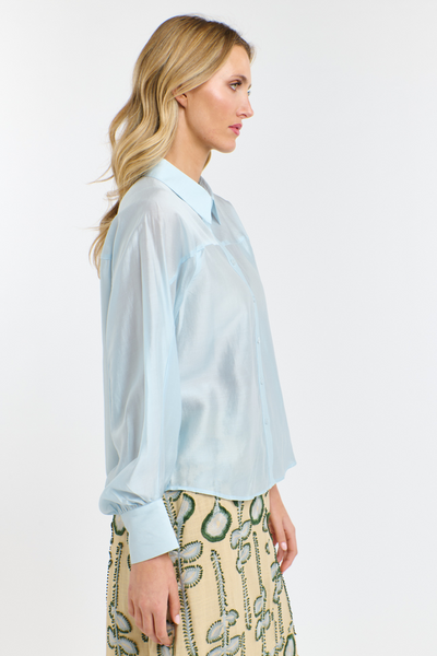 Annabel Tencel Blouse Provence Blue