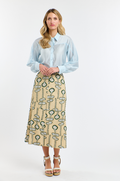 Annabel Tencel Blouse Provence Blue