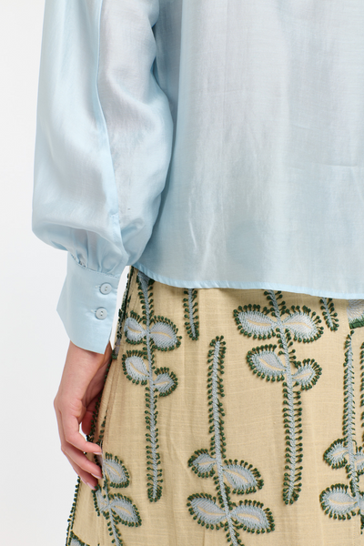 Annabel Tencel Blouse Provence Blue