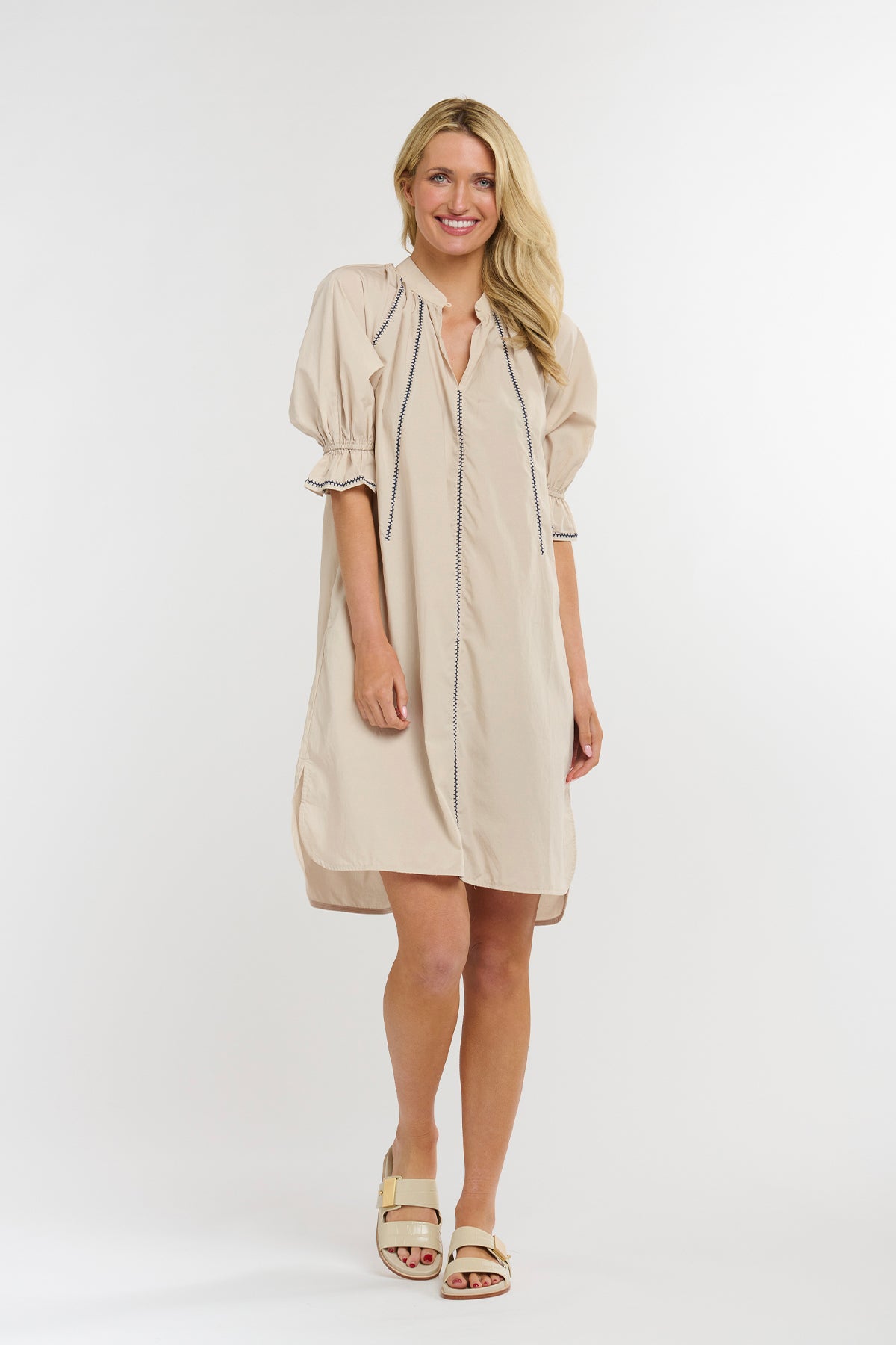 Bennett Dress Almond