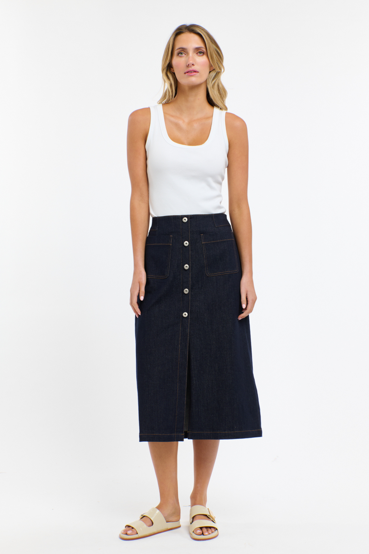 Carrie Denim Skirt Indigo