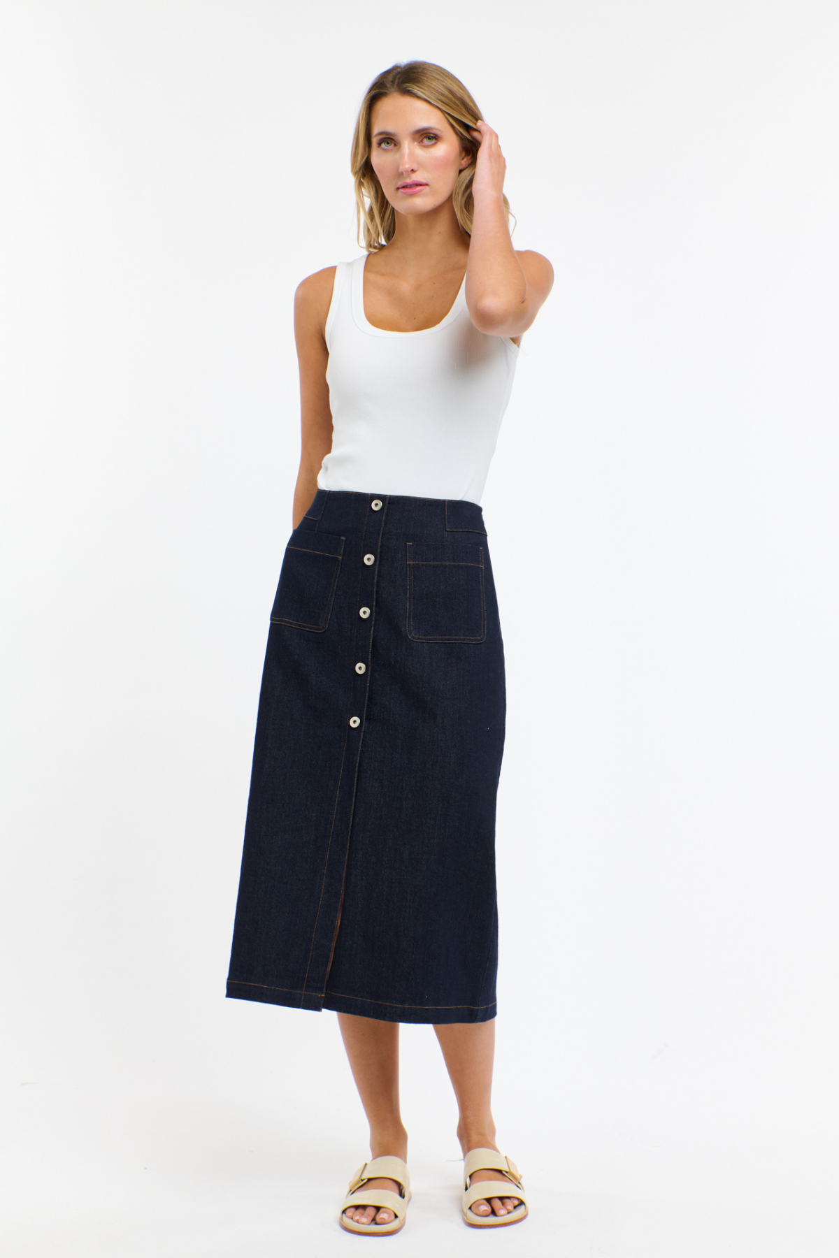 Carrie Denim Skirt Indigo