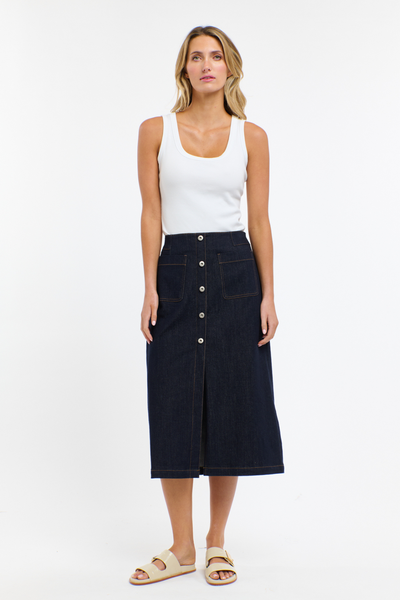 Carrie Denim Skirt Indigo