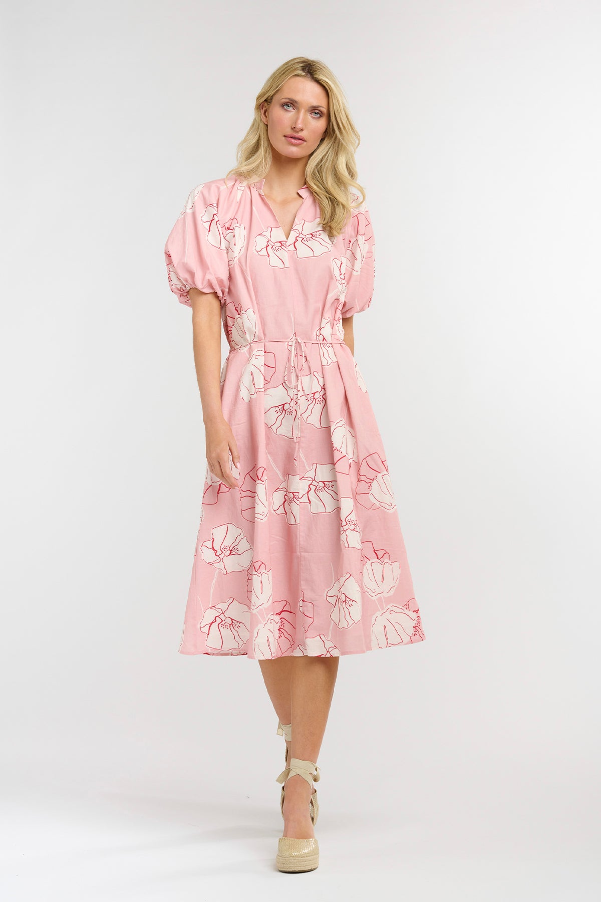 Juliet Dress Poppy Print