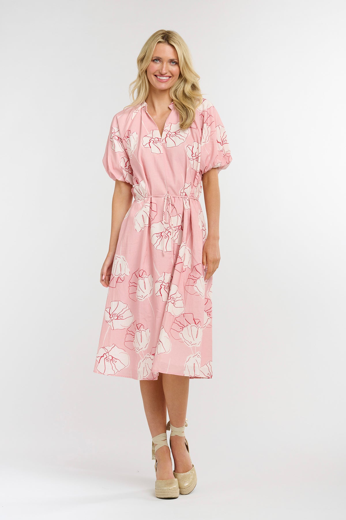 Juliet Dress Poppy Print