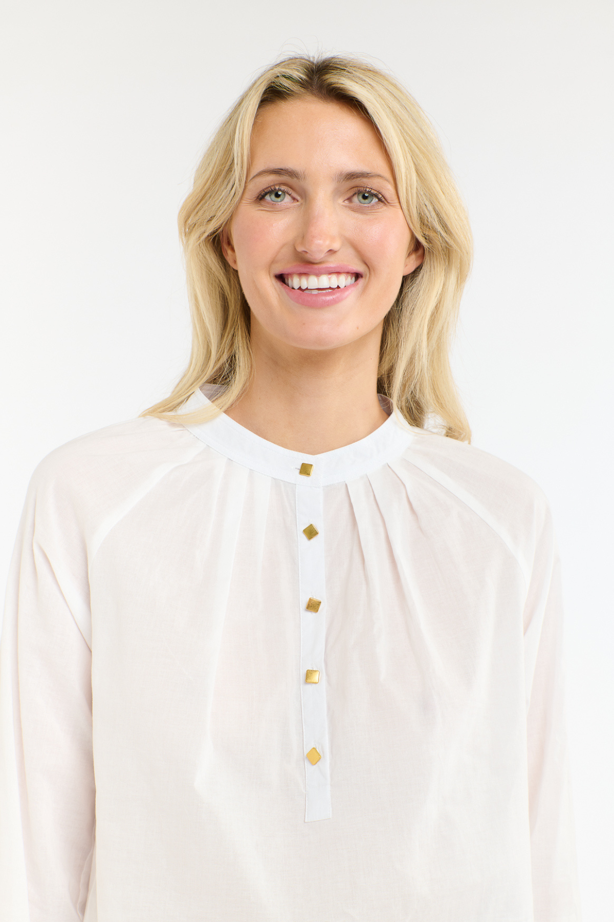 Layla Cotton Blouse White