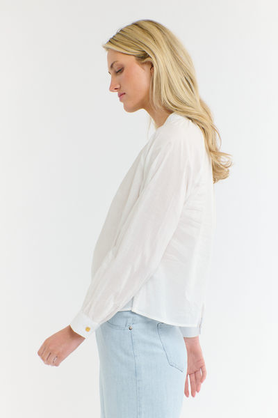 Layla Cotton Blouse White