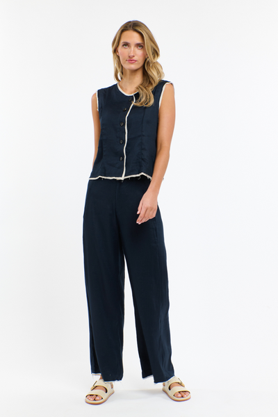 Maison Vest Midnight Blue