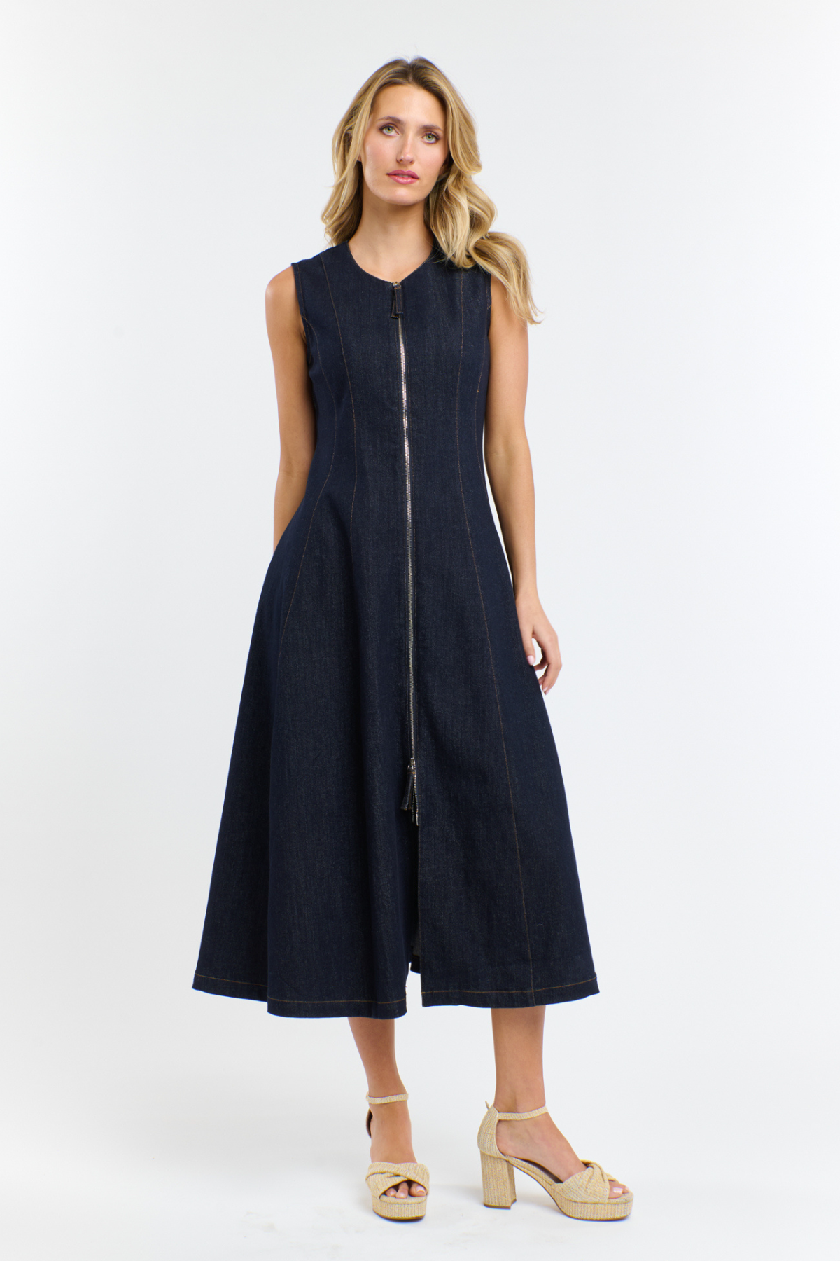 Olsen Denim Zip Dress