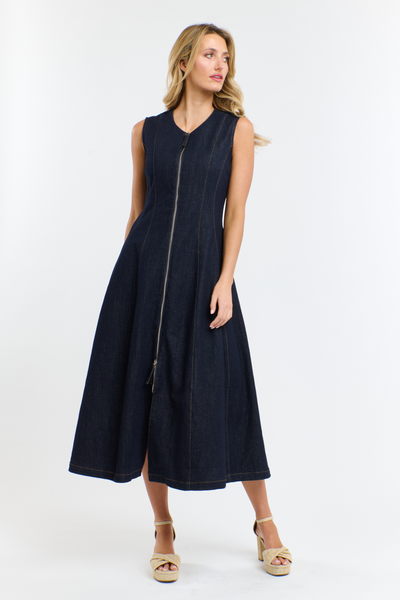 Olsen Denim Zip Dress
