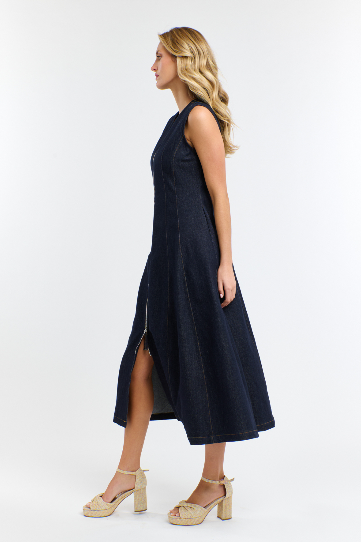 Olsen Denim Zip Dress