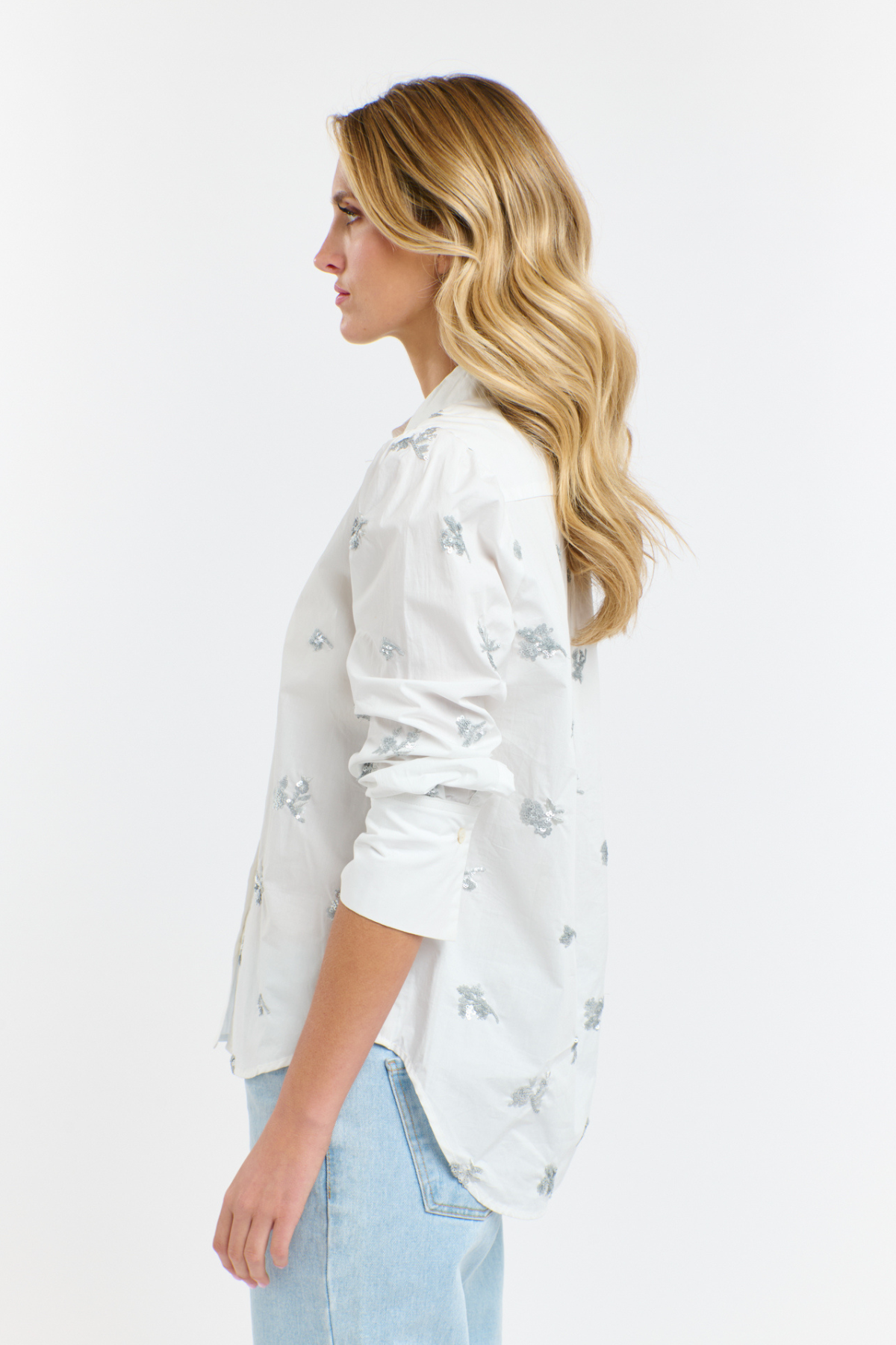 Penelope Sequins Shirt White