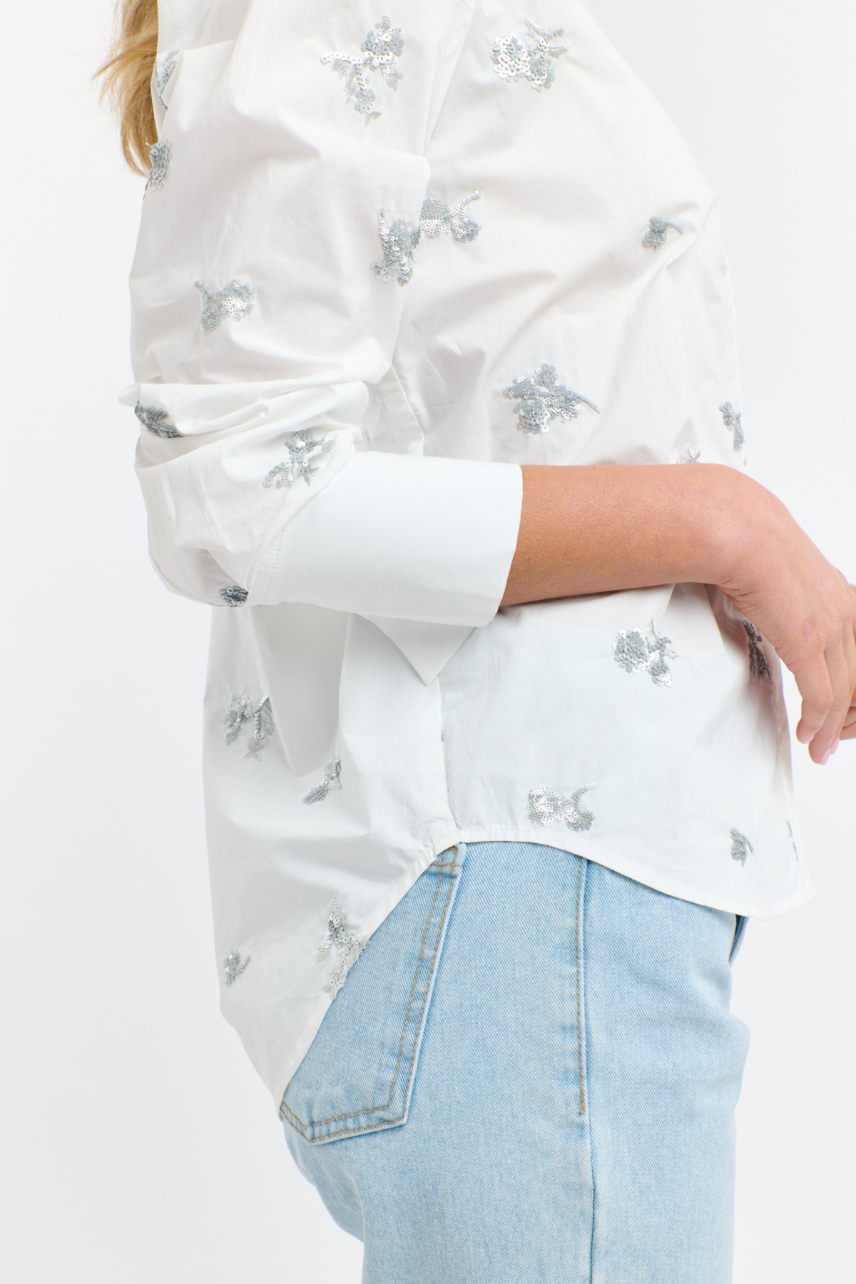 Penelope Sequins Shirt White