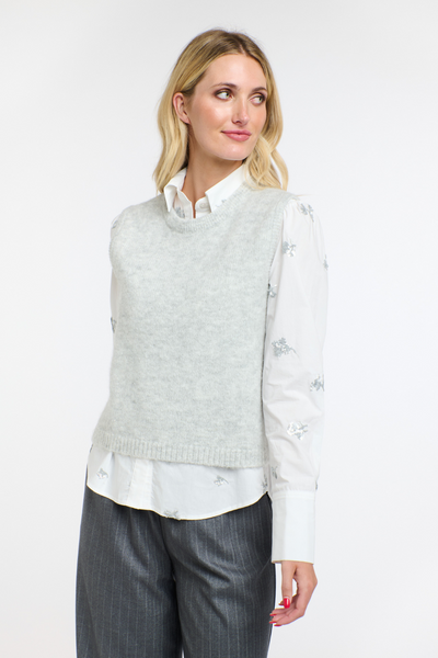 Penelope Sequins Shirt White