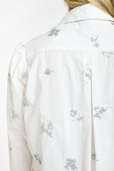 Penelope Sequins Shirt White
