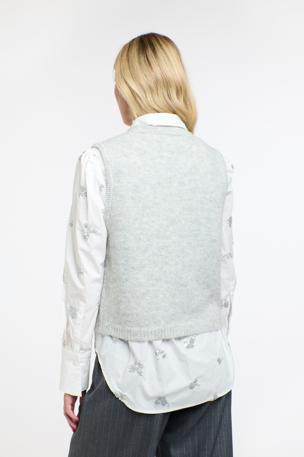 Penelope Sequins Shirt White