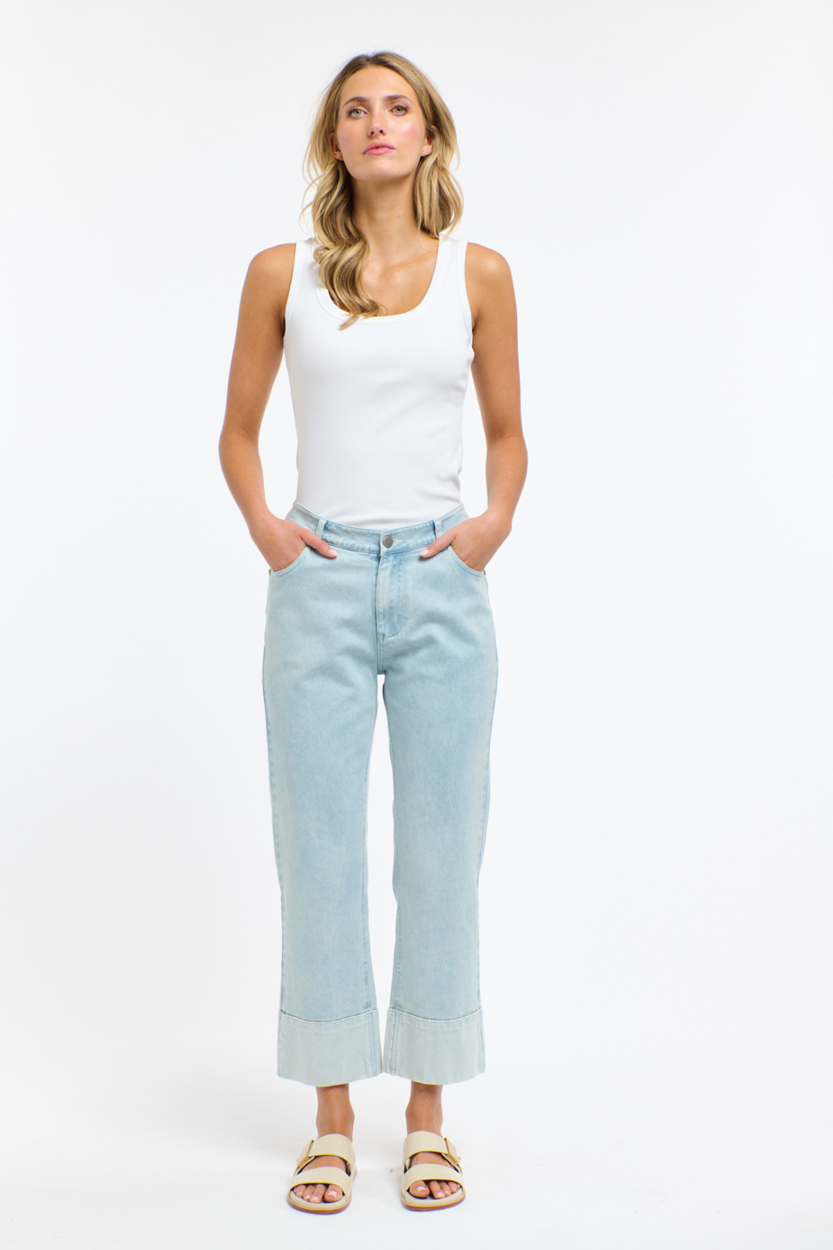 Romy Stitch Jeans Light Wash