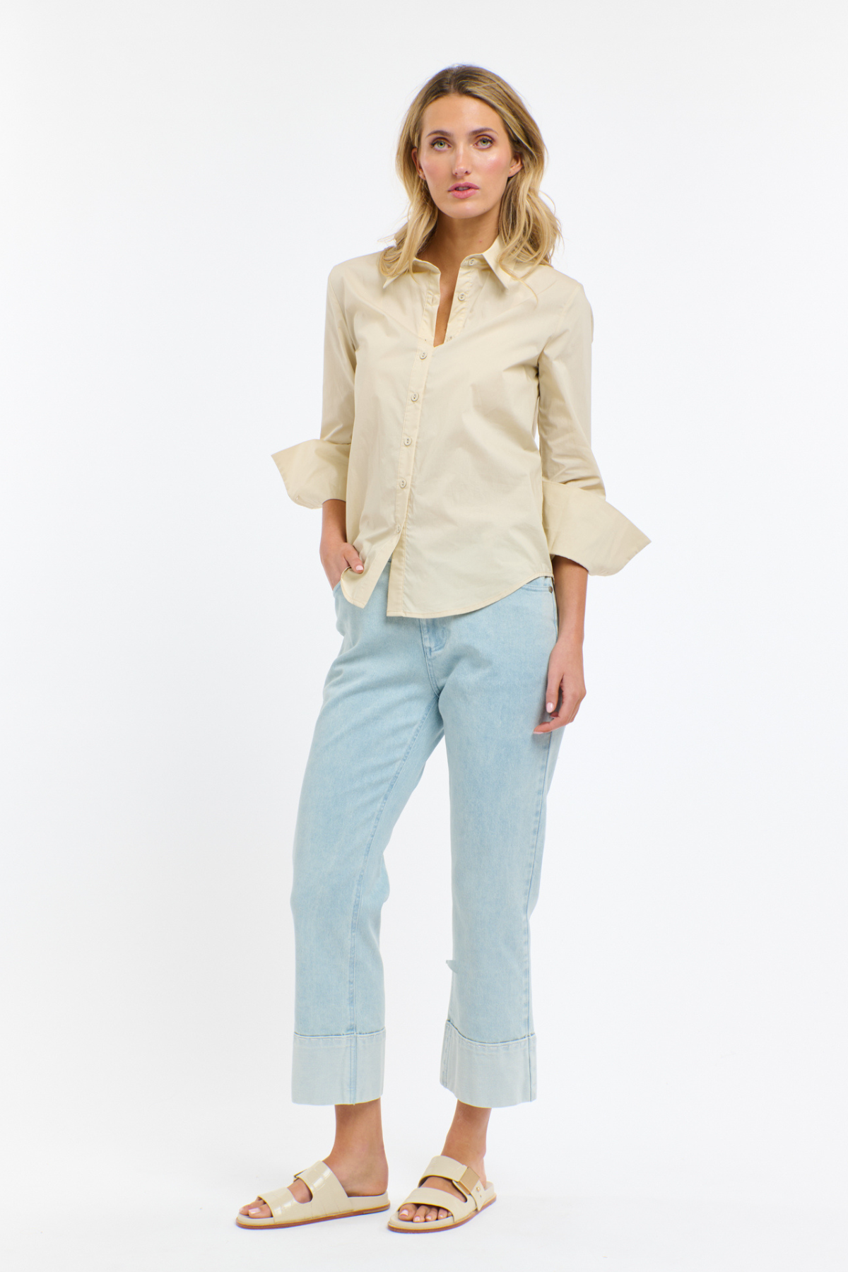 Romy Stitch Jeans Light Wash